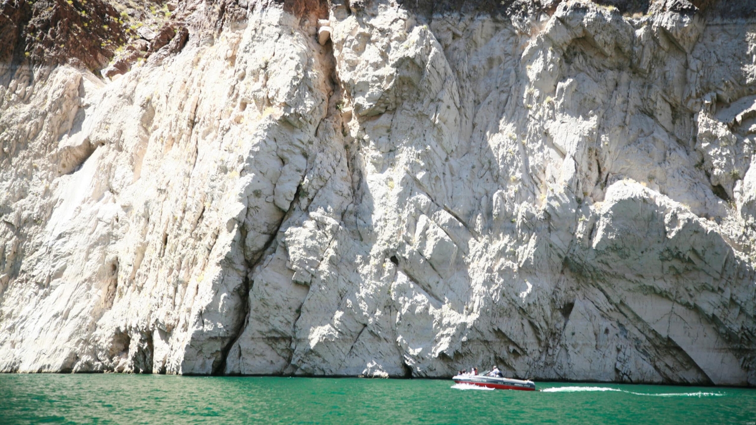 Boat on Lake Mead.